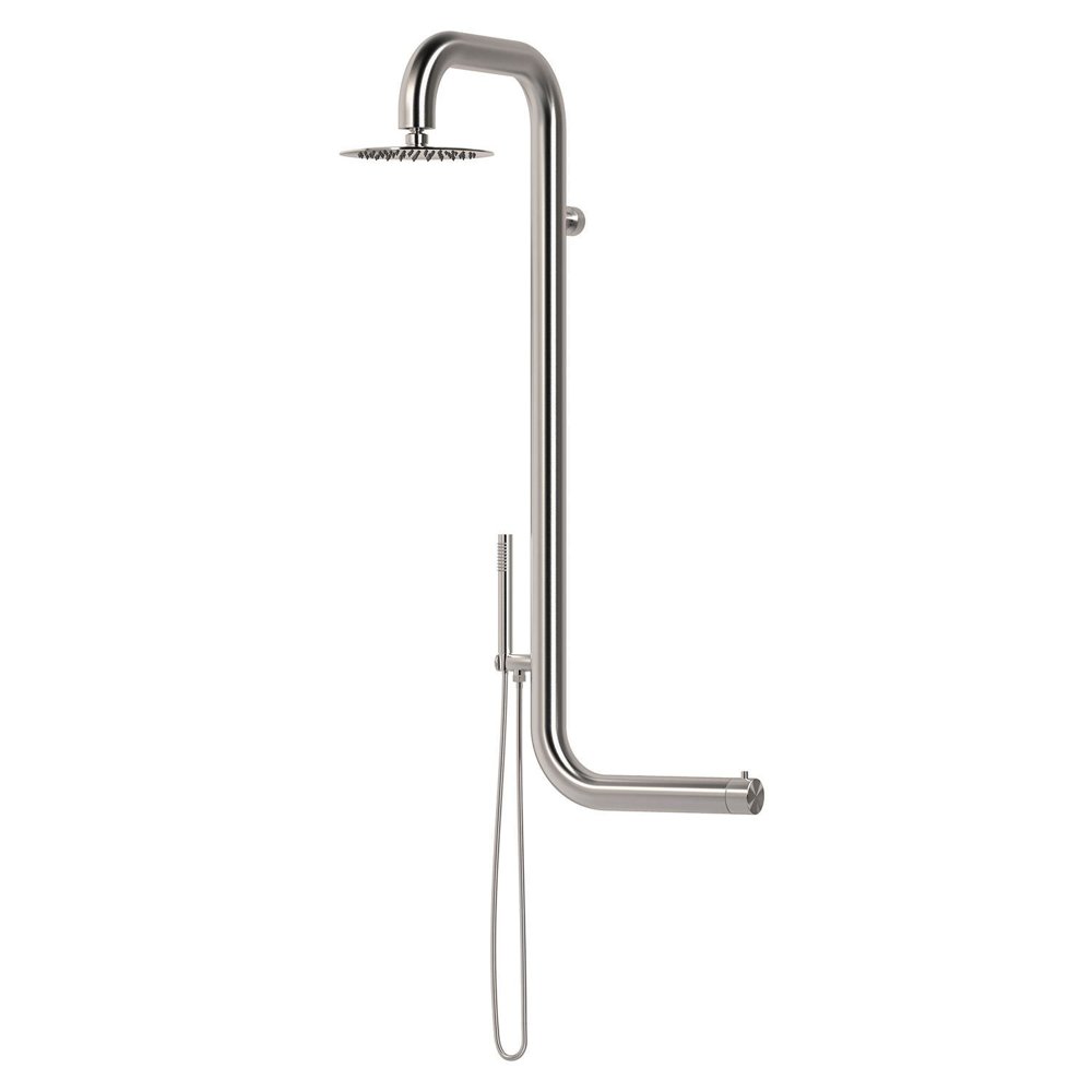 Doccia a parete Cabras inox satinato