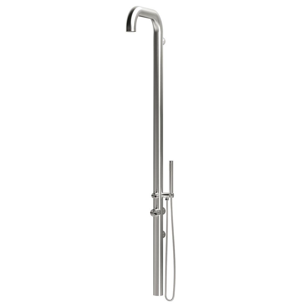 Doccia a parete Chia inox satinato