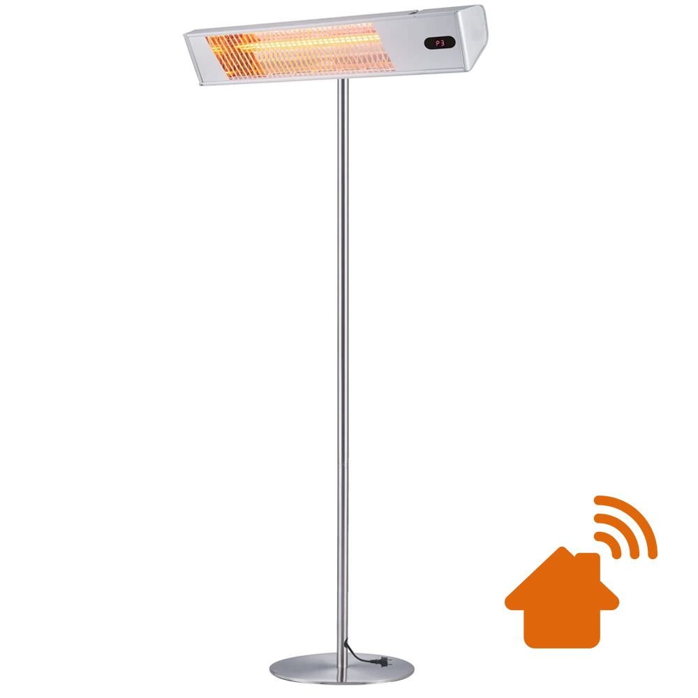Stufa a infrarossi con palo Caldo IR-A 2000 W Wi-Fi inox / alluminio