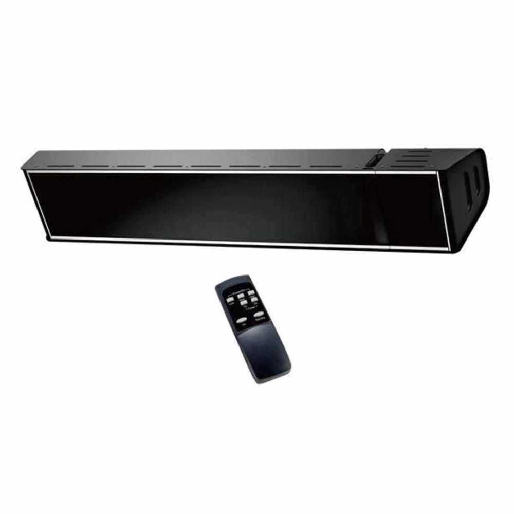 Riscaldatore a infrarossi Caldo Vetro nero 2000 W nero