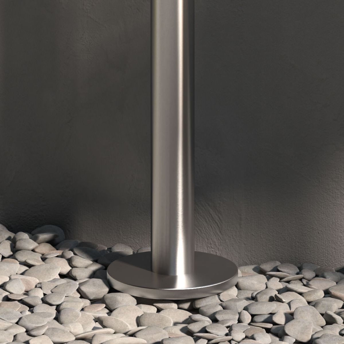 Doccia da esterno Olbia inox satinato – foto ambientata