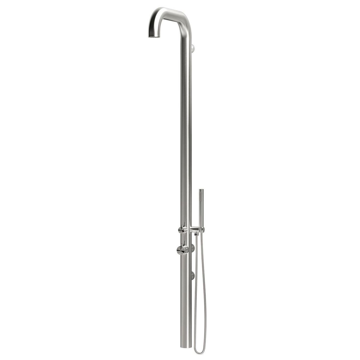 Doccia a parete Chia inox satinato