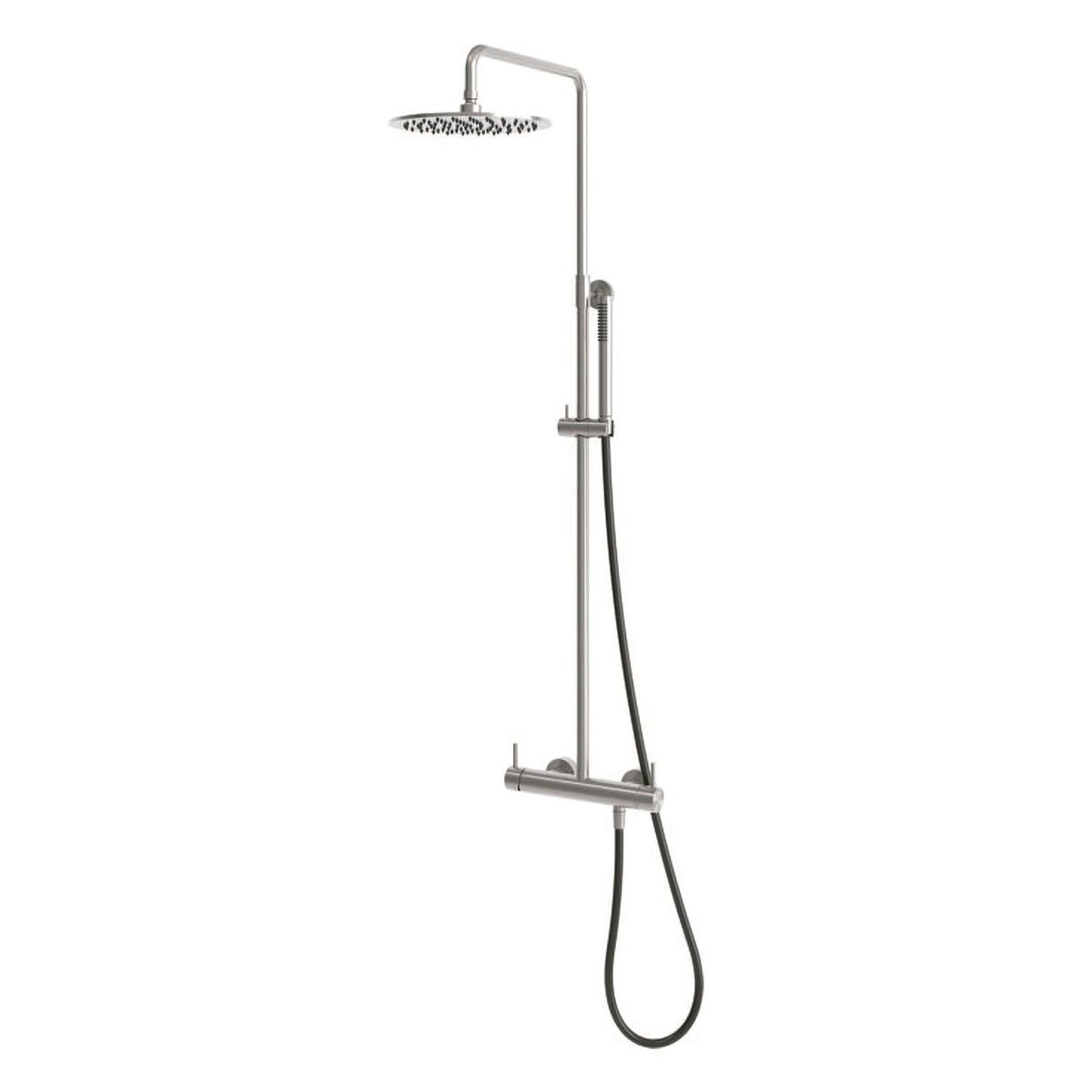 Doccia a parete Levante inox satinato