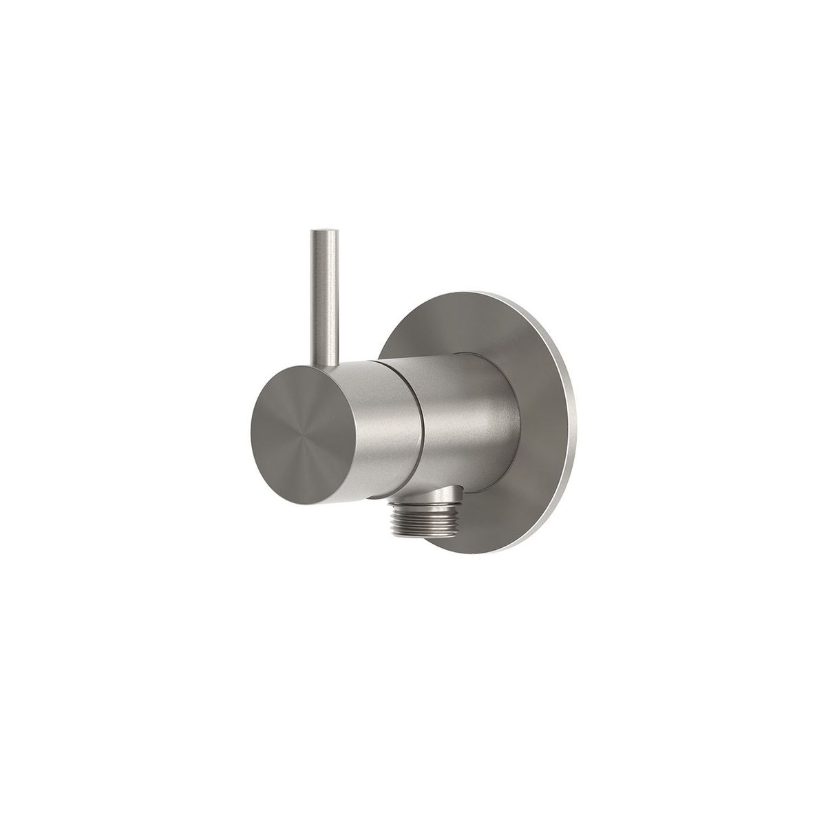 Miscelatore a muro con doccetta igienica inox satinato