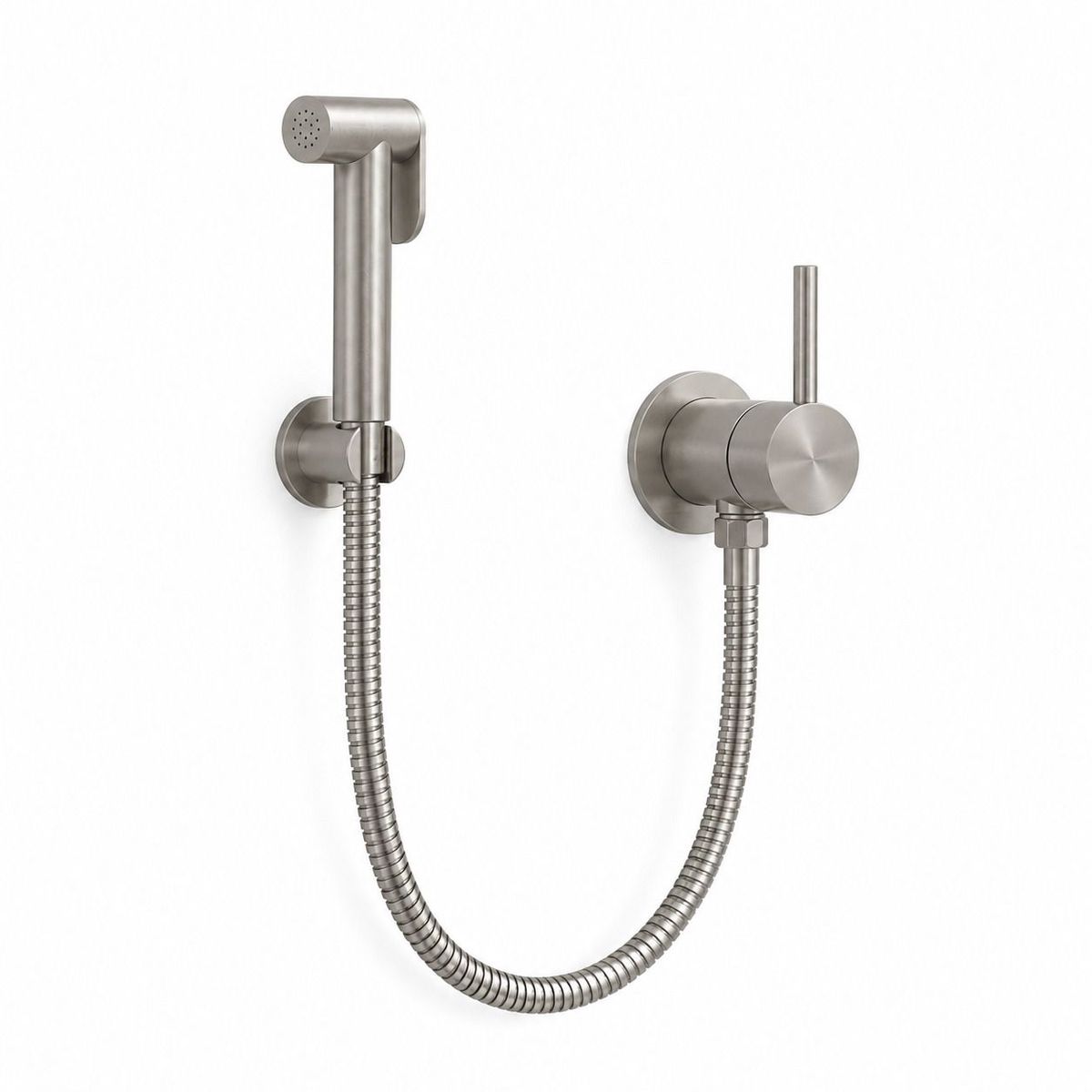 Set doccetta shattaf con flessibile inox satinato