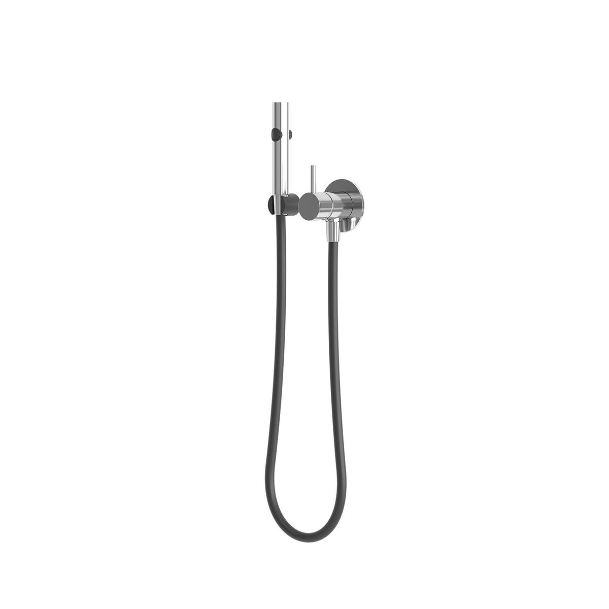 Set doccetta igienica con flessibile inox satinato