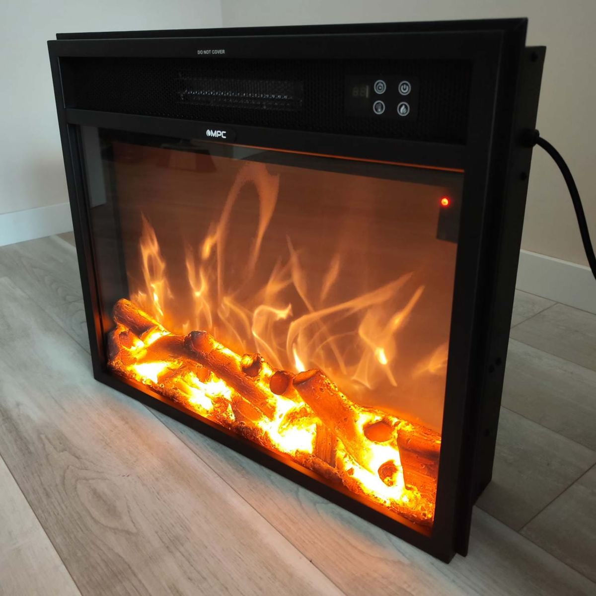 Inserto elettrico Vulcano 60 nero – foto ambientata