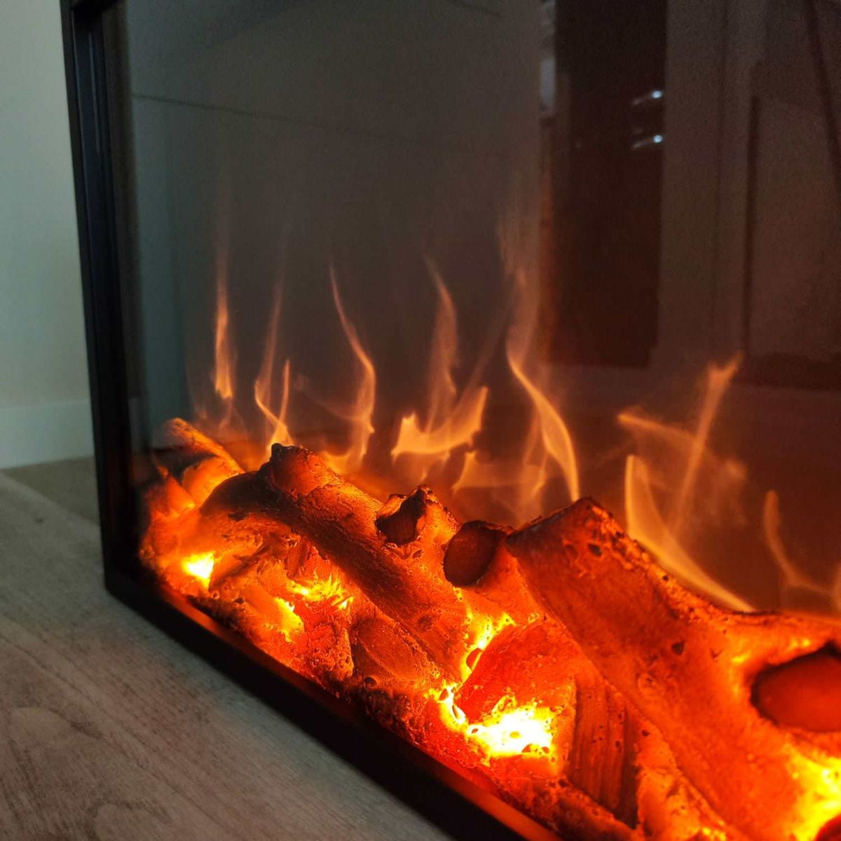 Inserto elettrico Vulcano 60 nero – foto ambientata