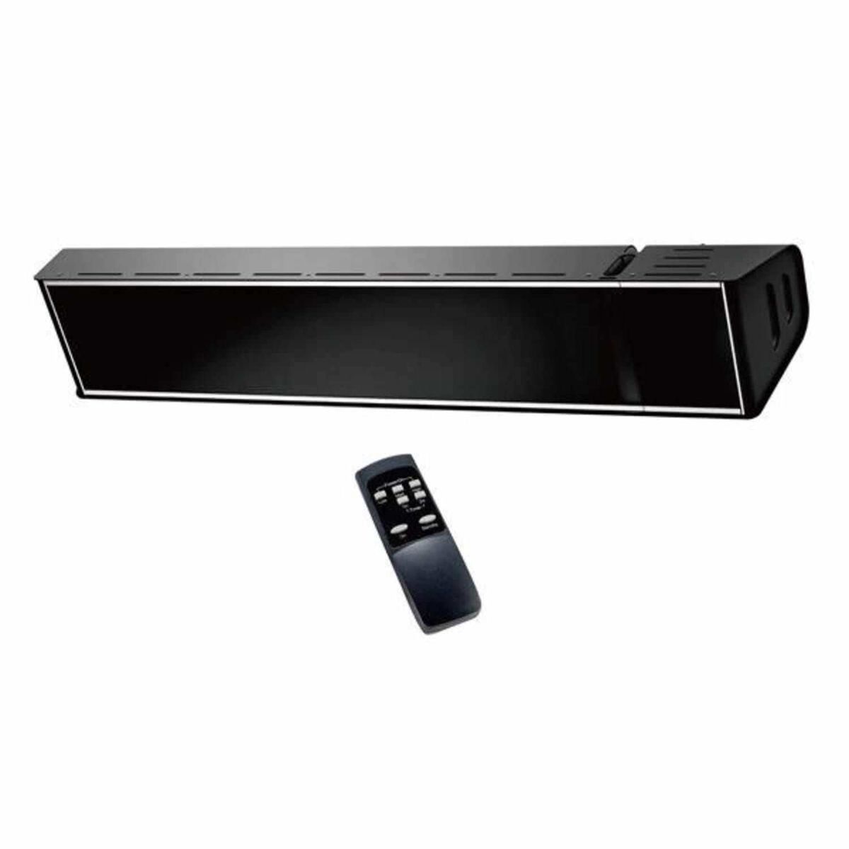 Riscaldatore a infrarossi Caldo Vetro nero 2000 W nero