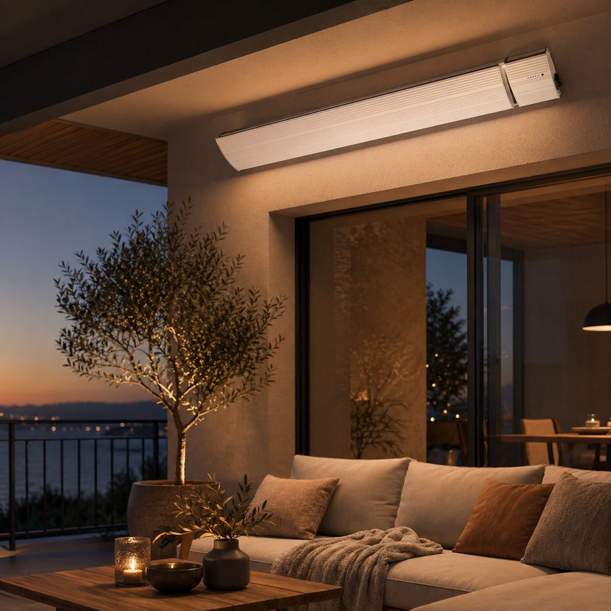 Pannello radiante a infrarossi Calore 1500 W bianco – foto ambientata