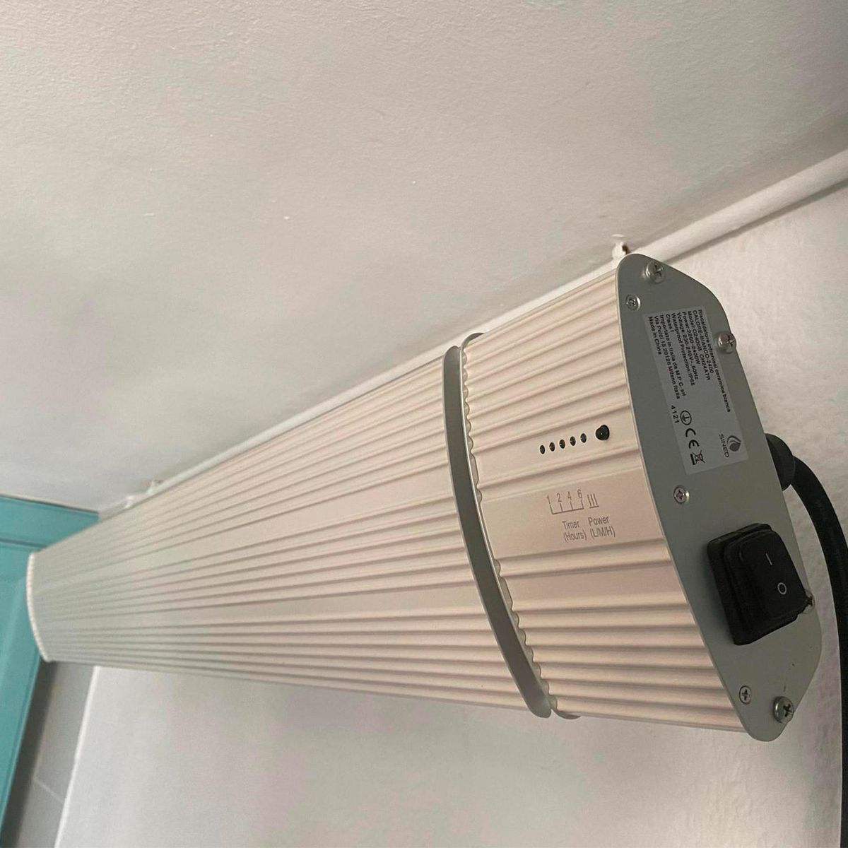 Pannello radiante a infrarossi Calore 1500 W bianco – foto ambientata