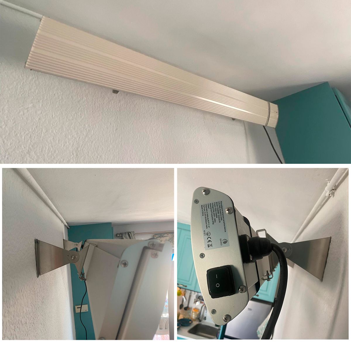 Pannello radiante a infrarossi Calore 1800 W bianco – foto ambientata
