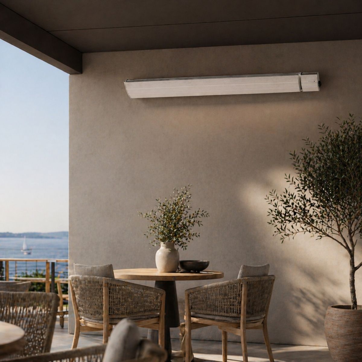 Pannello radiante a infrarossi Calore 2400 W bianco – foto ambientata