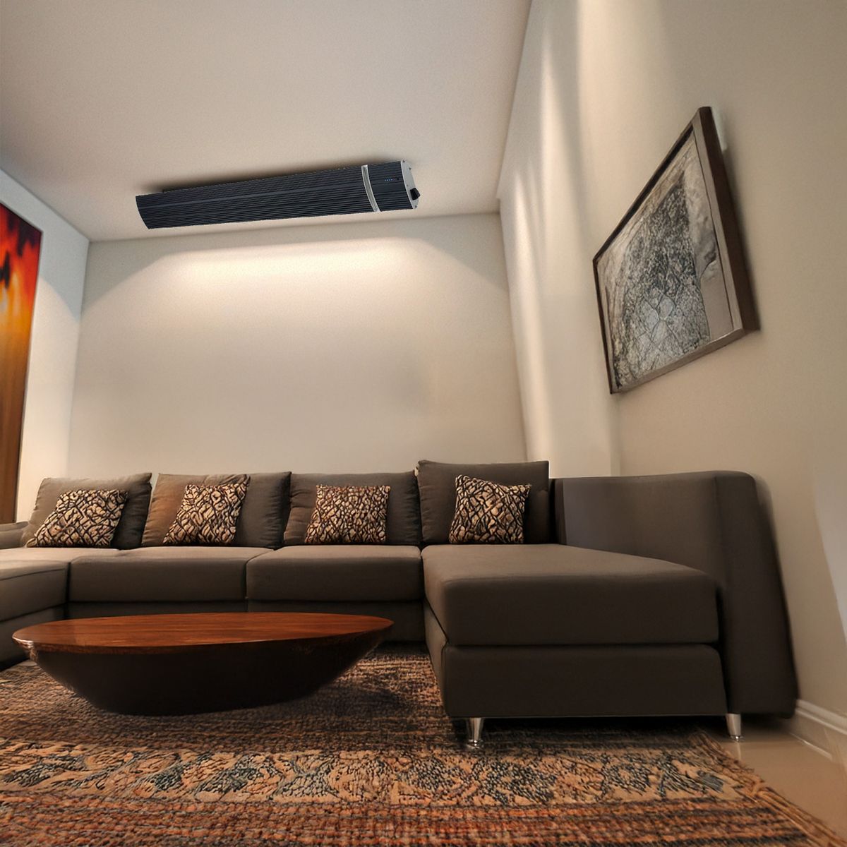 Pannello radiante a infrarossi Calore 1500 W nero – foto ambientata