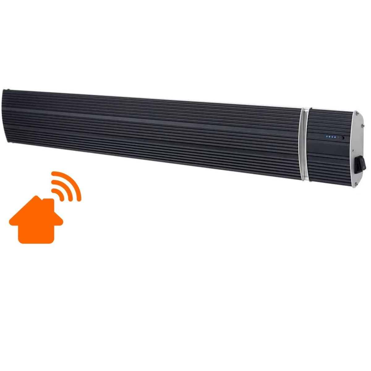 Pannello radiante a infrarossi Calore 1800 W Wi-Fi nero