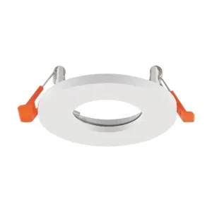 Porta faretto alluminio tondo bianco IP44