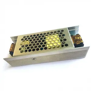Alimentatore slim metallo 60W 12V 5A con 1 uscita 130x50x31mm IP20