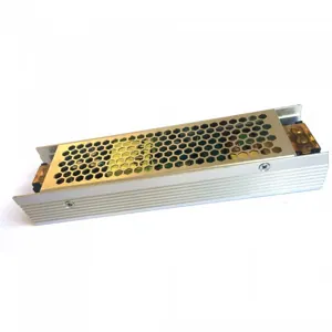 Alimentatore slim metallo 120W 24V 5A con 1 uscita 190x50x31mm IP20