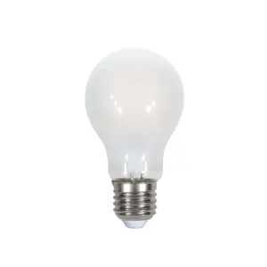 Lampadina LED 7W filamento incrociato E27 A60 copertura satinata 2700K