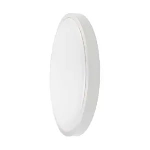 Plafoniera 24W chip Samsung 4000K tondo bianco Cornice IP44