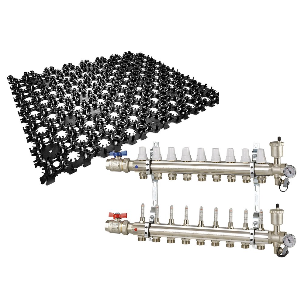 Kit riscaldamento a pavimento ribassato 80 m²