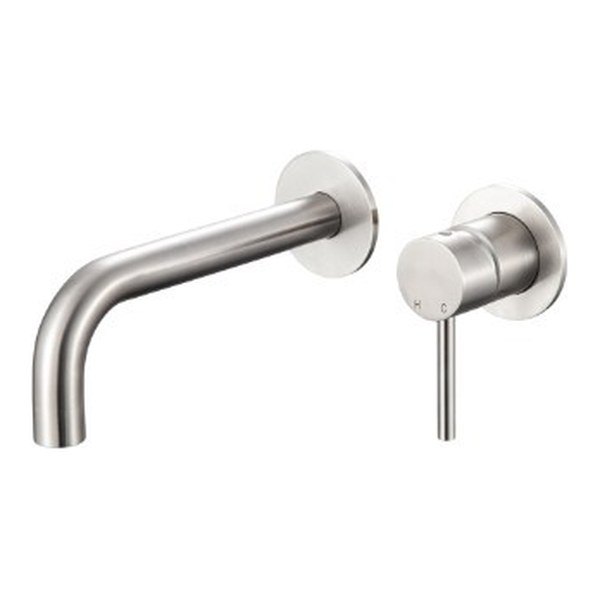 Miscelatore lavabo a muro inox 316L Ø 42 mm, senza scarico acciaio inox 316l