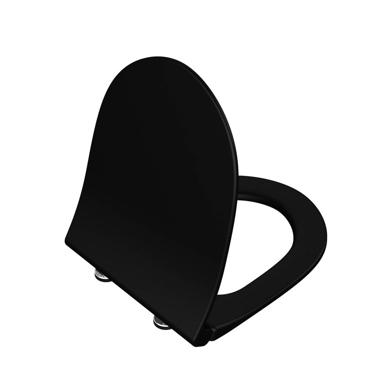 Sento – Sedile Slim per vaso in Duroplast con sgancio rapido nero opaco