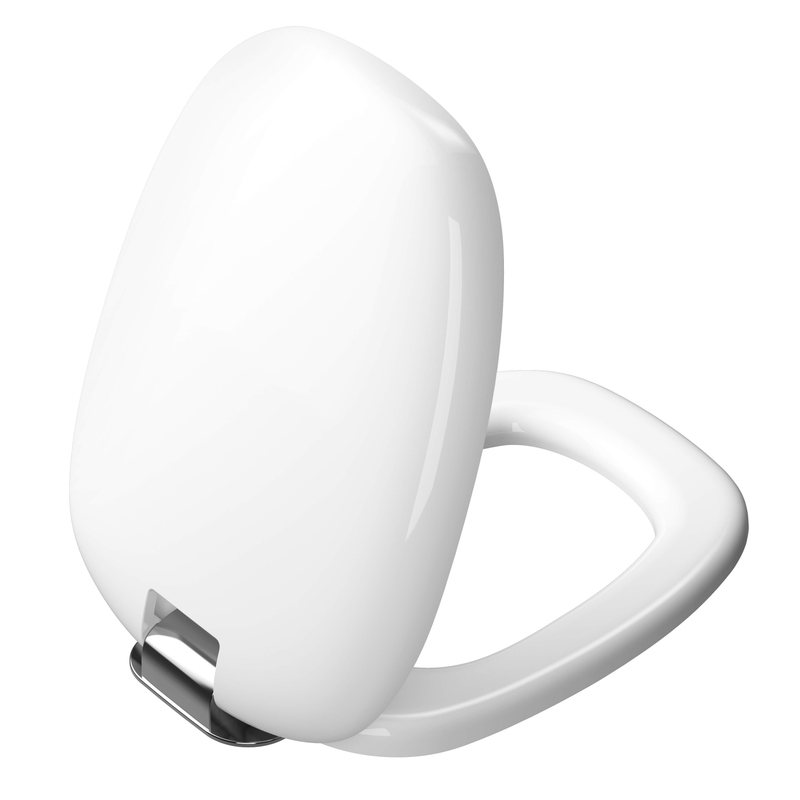 Plural – Sedile per vaso in Duroplast bianco lucido