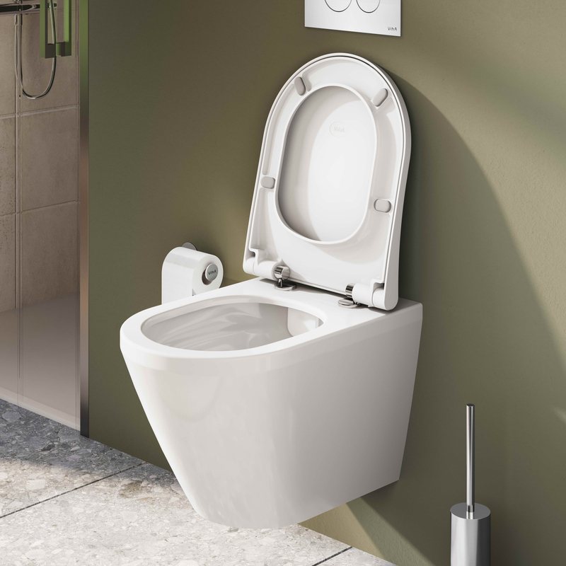 S20 Round – Sedile Slim per vaso in Duroplast foto 2