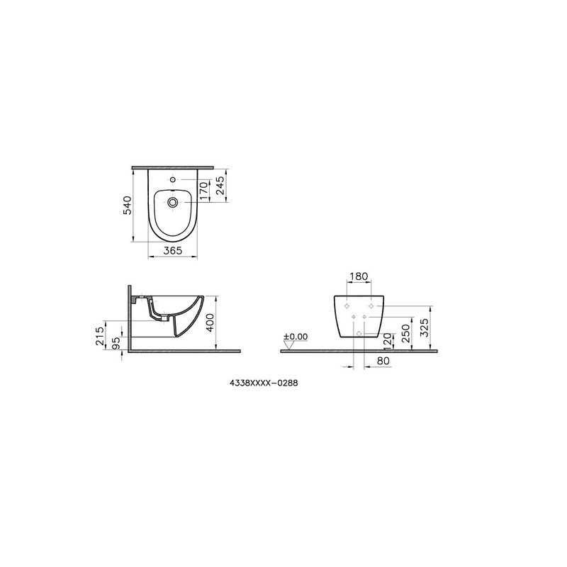 Sento – Bidet sospeso, 54 cm foto 2