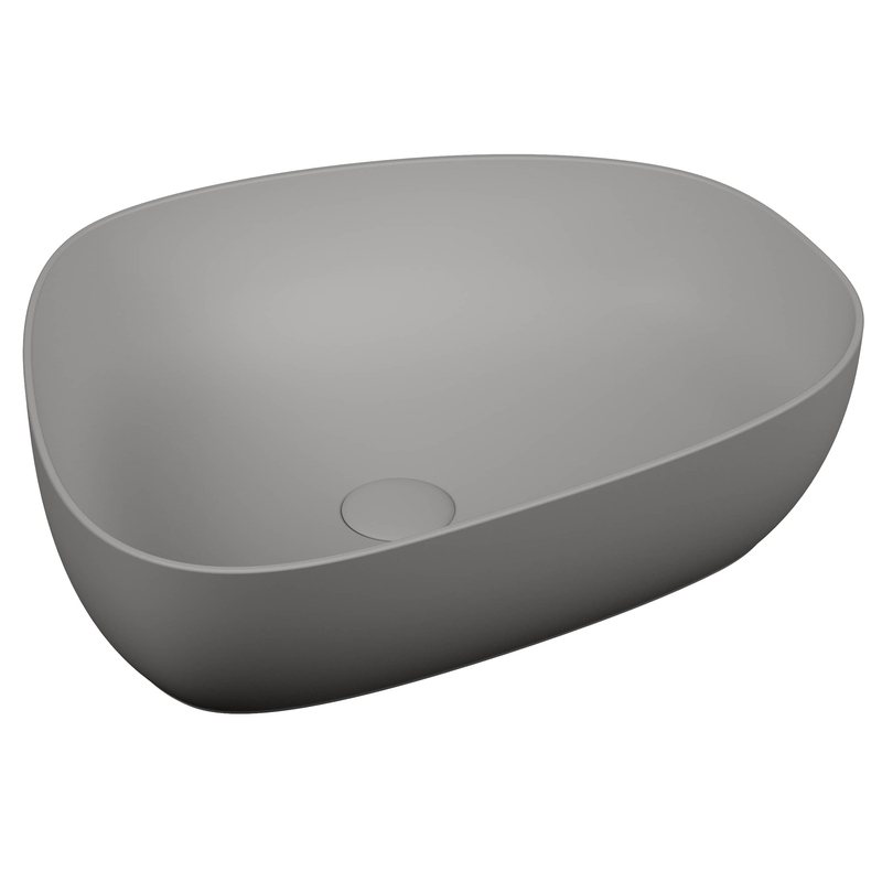 Outline – Catino Pebble, 56 cm grigio pietra opaco