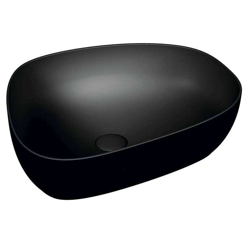 Outline – Catino Pebble, 56 cm nero opaco