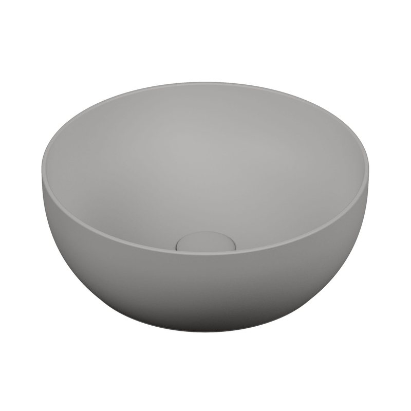 Outline – Catino Round, 40 cm grigio pietra opaco