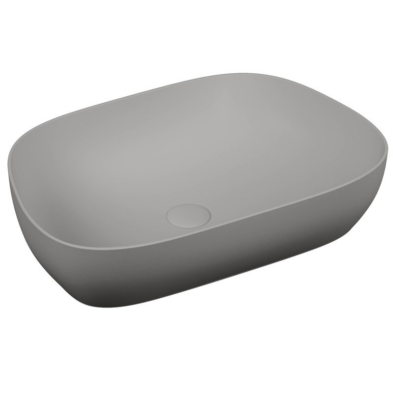Outline – Catino TV, 63 cm grigio pietra opaco
