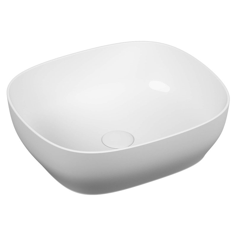 Outline – Catino Square, 48 cm bianco lucido