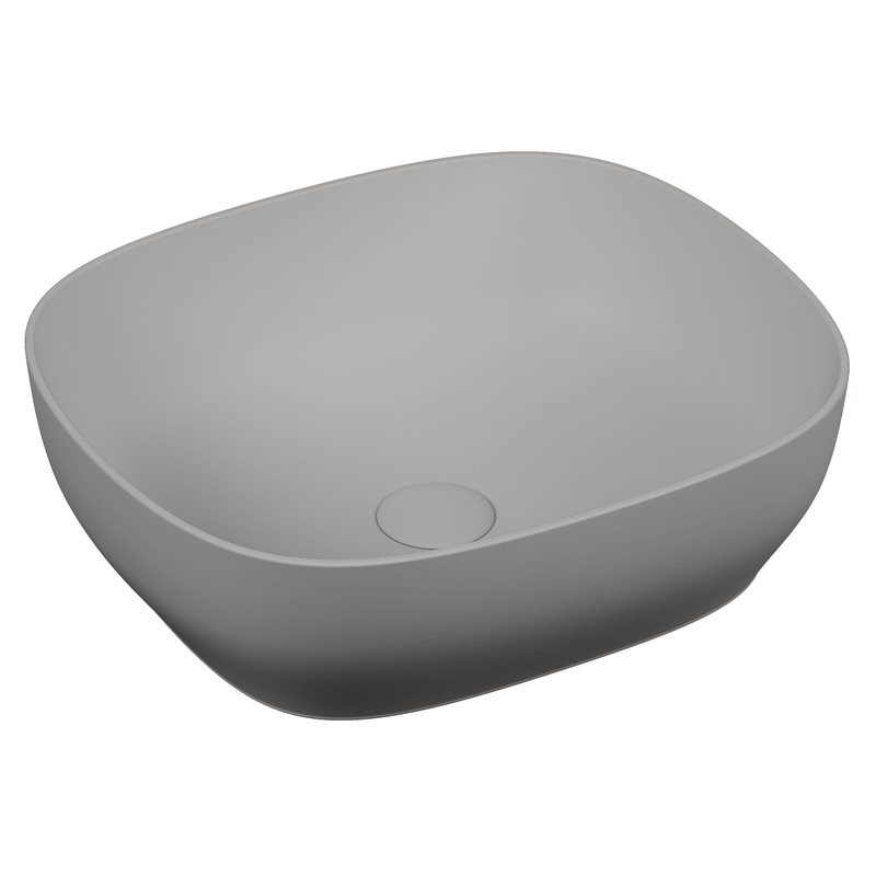 Outline – Catino Square, 48 cm grigio pietra opaco