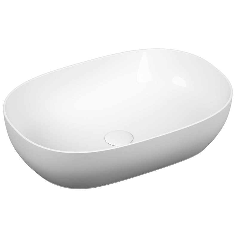 Outline – Catino Oval, 60 cm bianco lucido