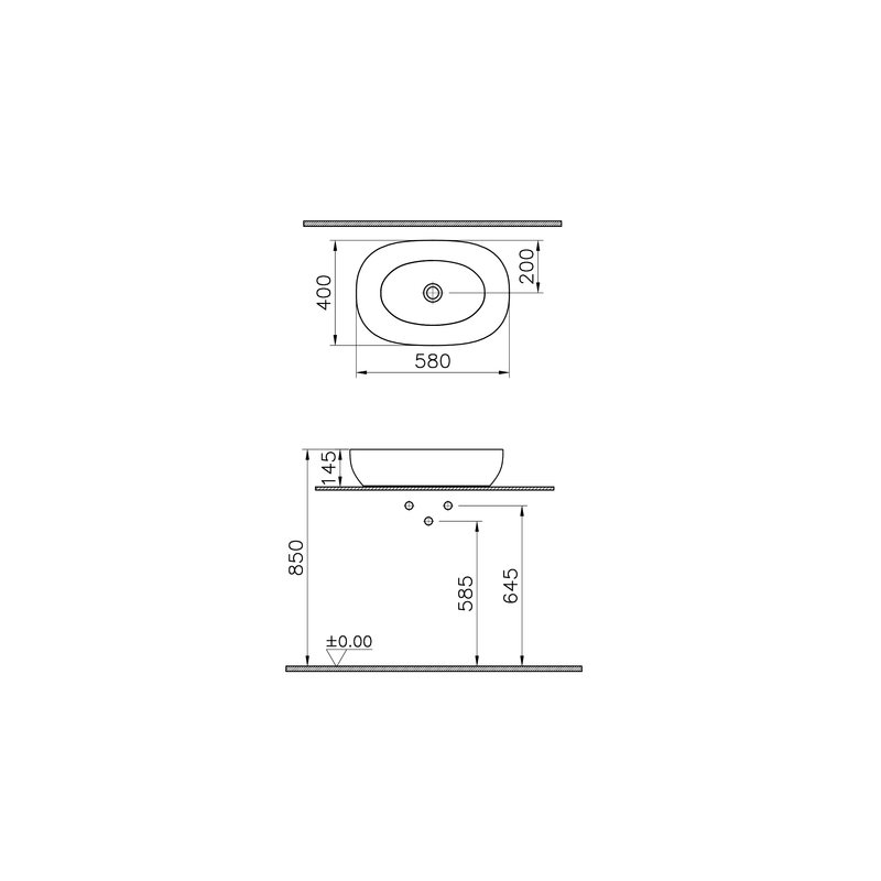 Outline – Catino Oval, 60 cm foto 2