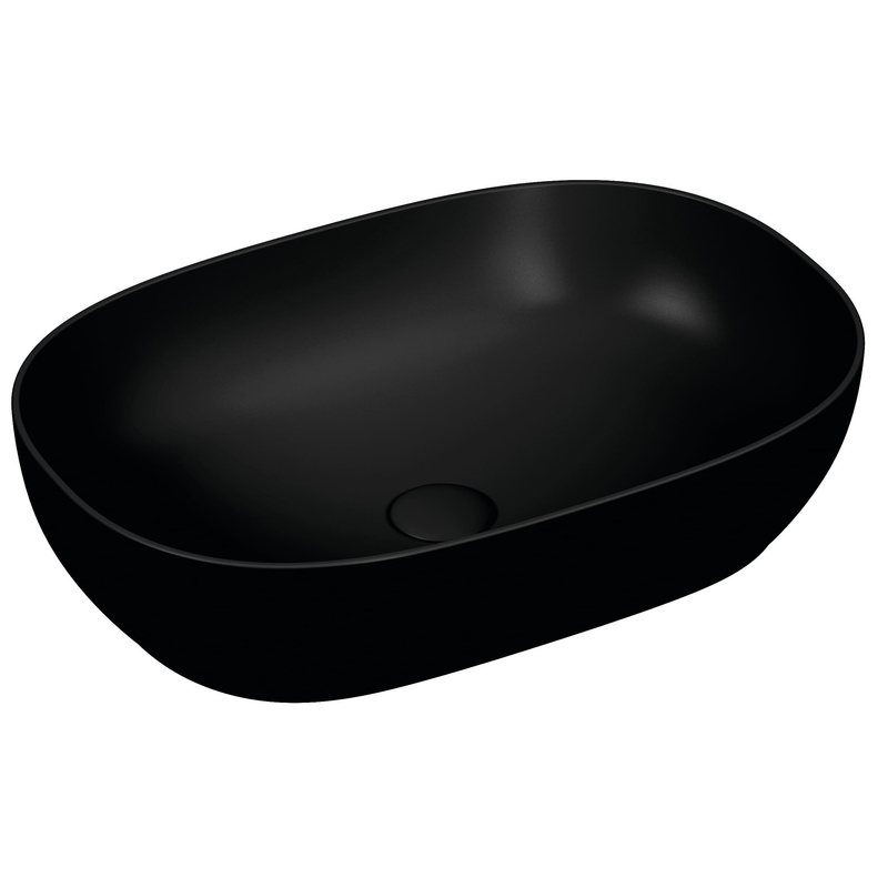 Outline – Catino Oval, 60 cm nero opaco