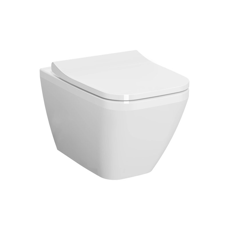 Integra Square – Vaso sospeso Rim-Ex, 54 cm bianco lucido