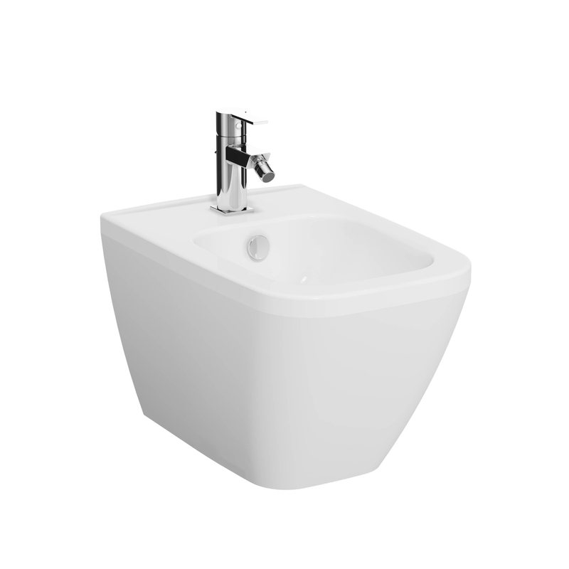 Integra Square – Bidet sospeso, 54 cm bianco lucido