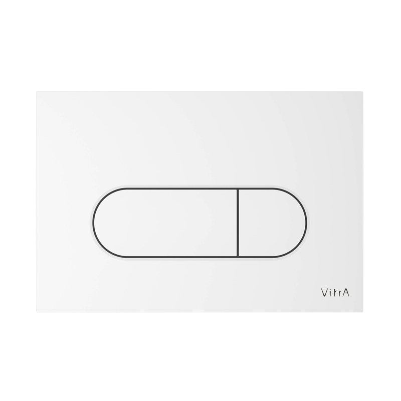 Placca di comando Root Round bianco lucido