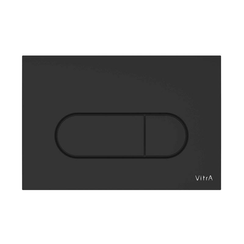 Placca di comando Root Round nero opaco