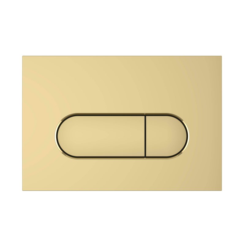 Placca di comando Root Round oro satinato