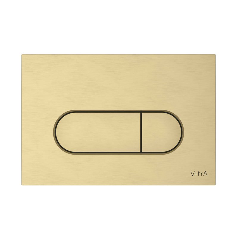 Placca di comando Root Round oro spazzolato
