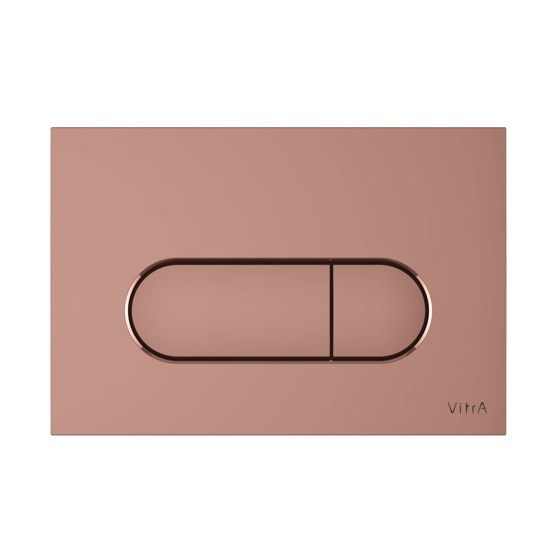Placca di comando Root Round rame satinato