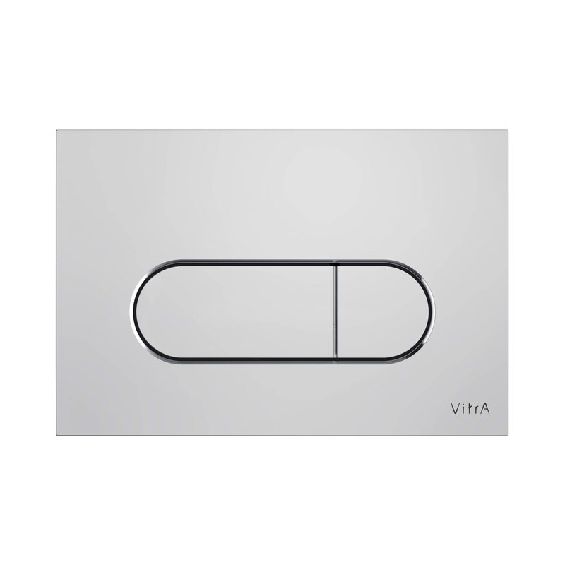 Placca di comando Root Round cromo lucido