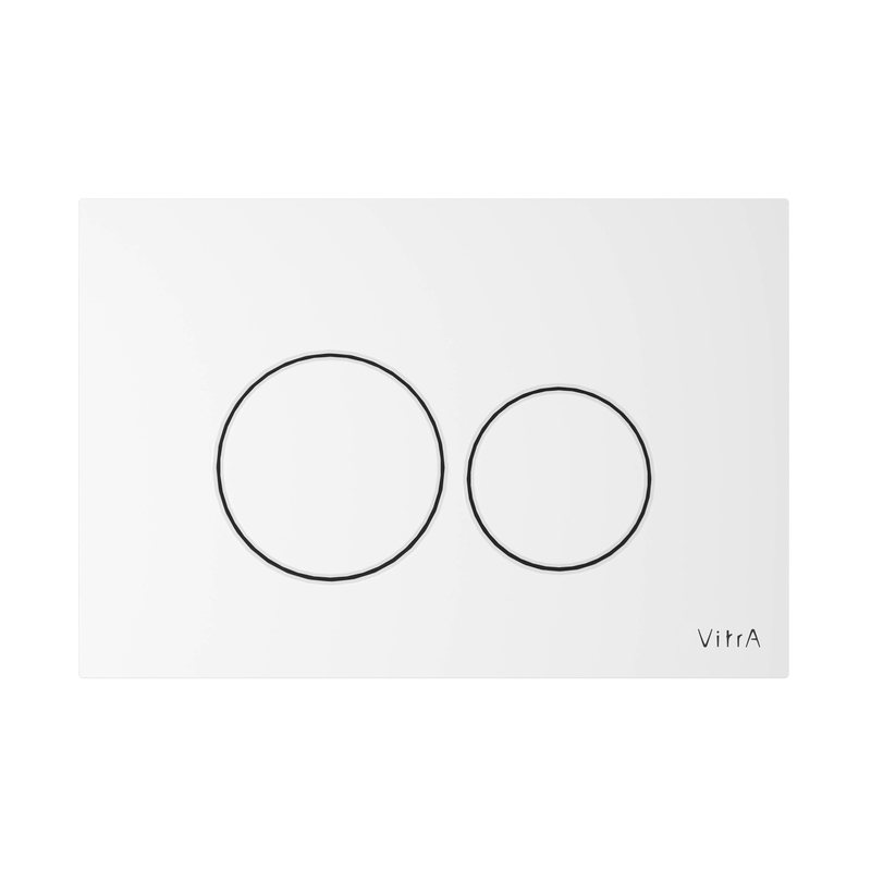 Placca di comando Origin bianco lucido