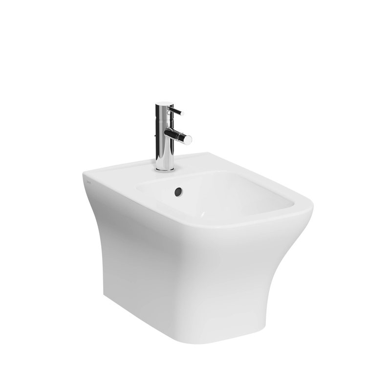 Mia Square – Bidet sospeso, 54 cm bianco lucido