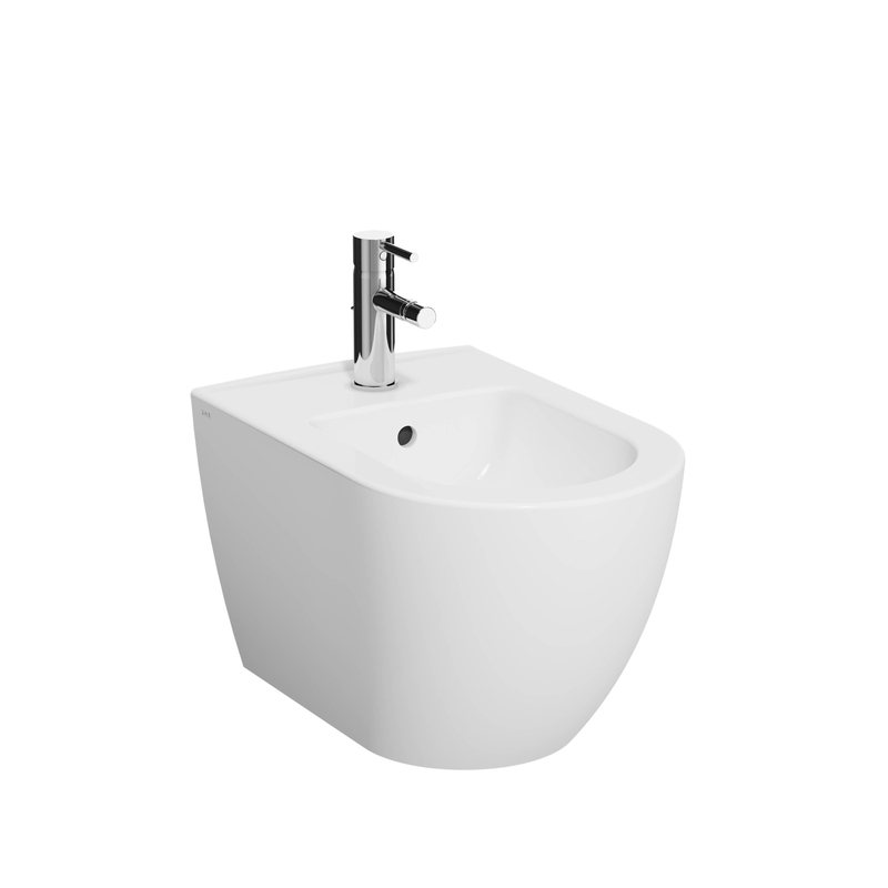 Mia Round – Bidet sospeso, 54 cm bianco lucido